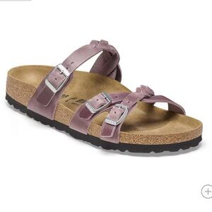 Birkenstock Franca Braid Sandals, Oiled Leather, Lavender, Size 40 (~9.5-10US)